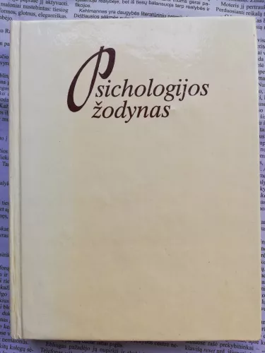 Psichologijos žodynas - Autorių Kolektyvas, knyga 1