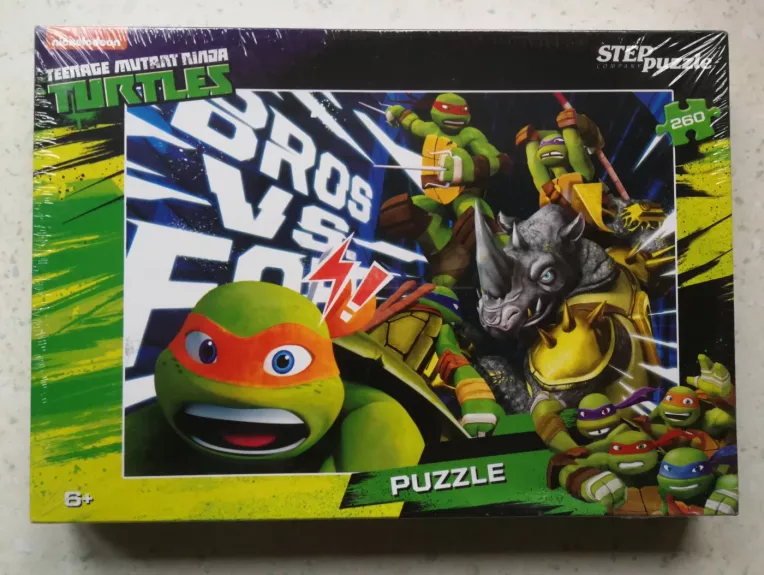 Dėlionė Puzzle 260 "Vėžliukai nindzės" / 260 Puzzle Teenage Mutant Ninja Turtles