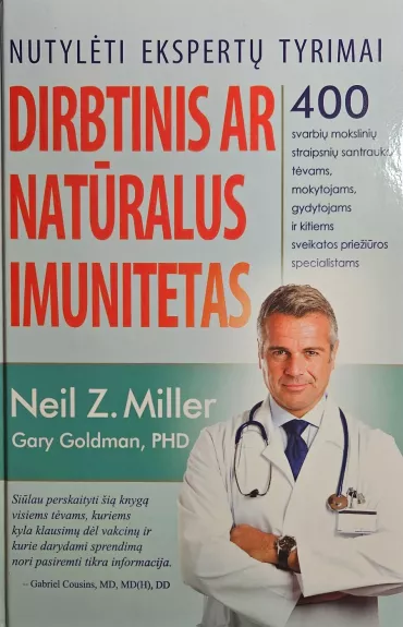 Dirbtinis ar natūralus imunitetas - Neil Z. Miller, knyga