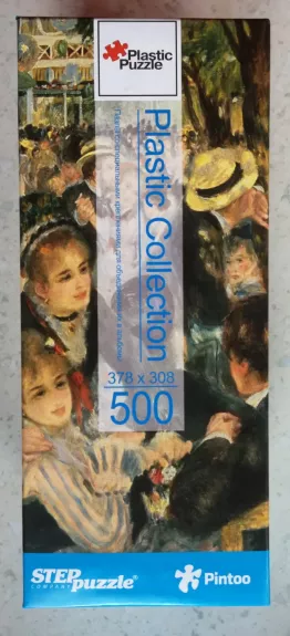 Plastikinė dėlionė Puzzle 500 Pierre-Auguste Renoir "Šokiai Mulen de la Galet kavinėje" 500 Puzzle Plastic Pintoo Renoir. Dance at Le Moulin de la Galette