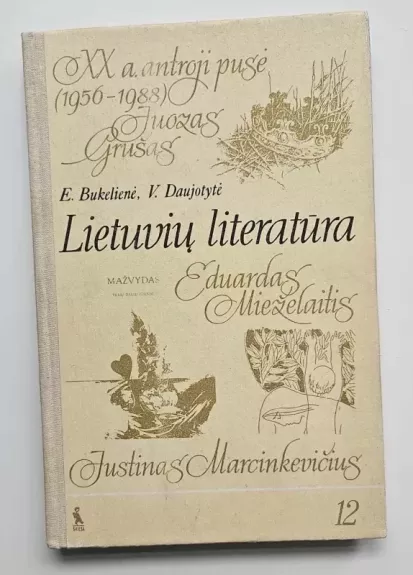 Lietuvių literatūra 12 - Elena Bukelienė, knyga 1