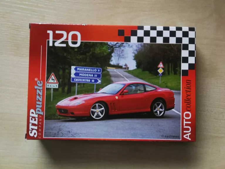 Dėlionė Puzzle 120 "Automobils Ferrari 575M Maranello" /3/ 120 Puzzle Car Ferrari 575M Maranello
