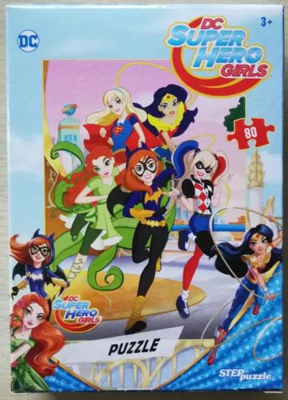 Dėlionė Puzzle 80 "DC superherojės mergaitės" /4/ 80 Puzzle Warner Bros. DC Super Hero Girls - , stalo žaidimas