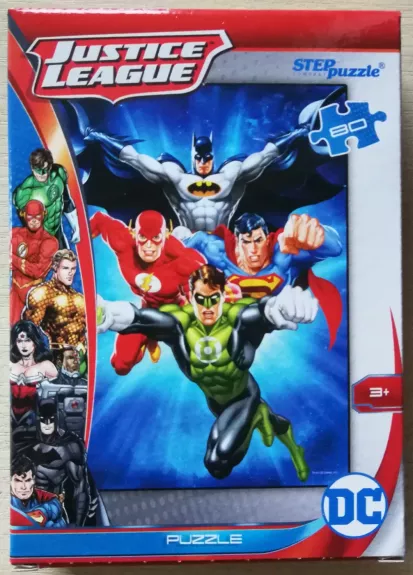 Dėlionė Puzzle 80 "Teisingumo lyga" /3/ 80 Puzzle Warner Bros. Justice League