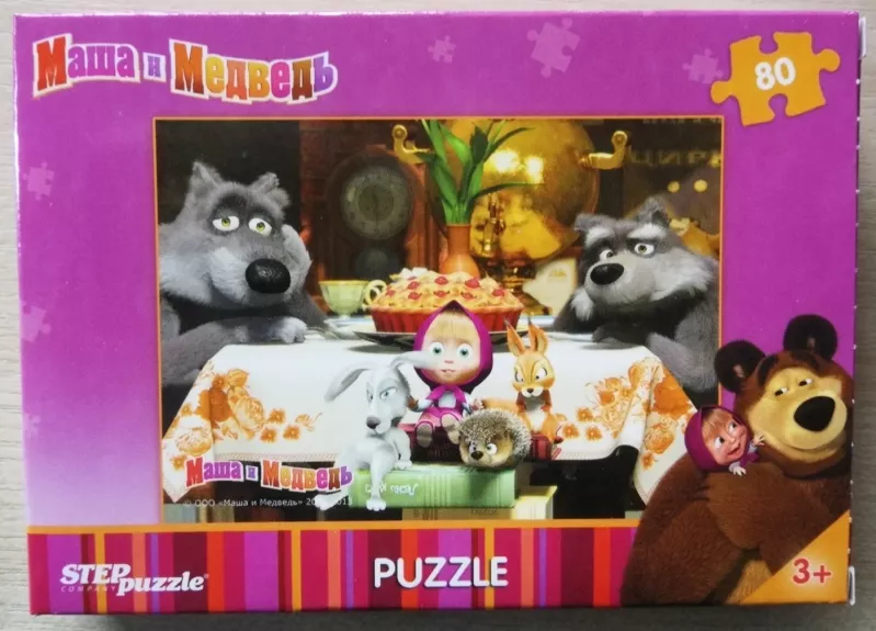 Dėlionė Puzzle 80 "Maša ir Meška" /6/ 80 Puzzle Masha and the Bear