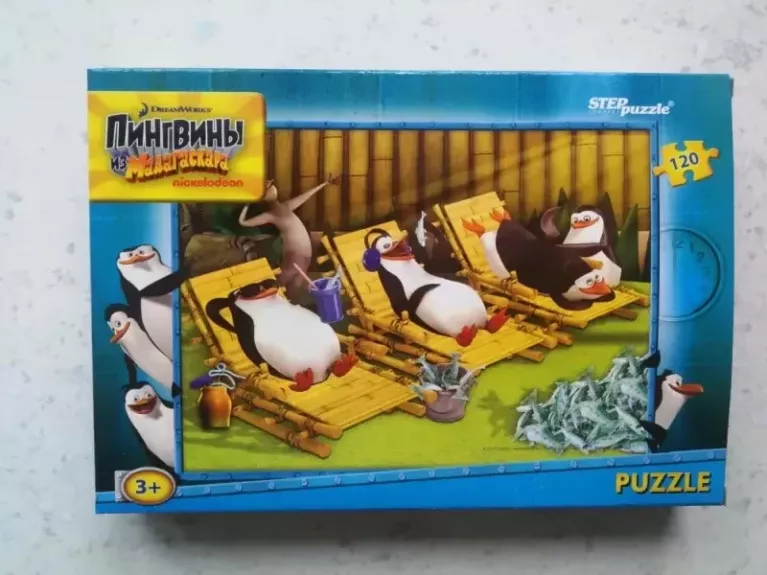 Dėlionė Puzzle 120 "Madagaskaro pingvinai" /7/ 120 Puzzle Nickelodeon Penguins of Madagascar