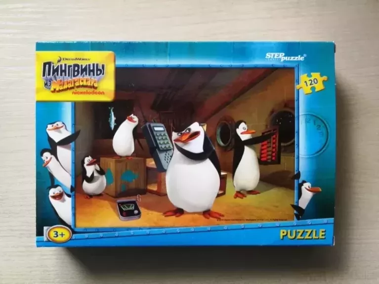 Dėlionė Puzzle 120 "Madagaskaro pingvinai" /5/ 120 Puzzle Nickelodeon Penguins of Madagascar - , stalo žaidimas