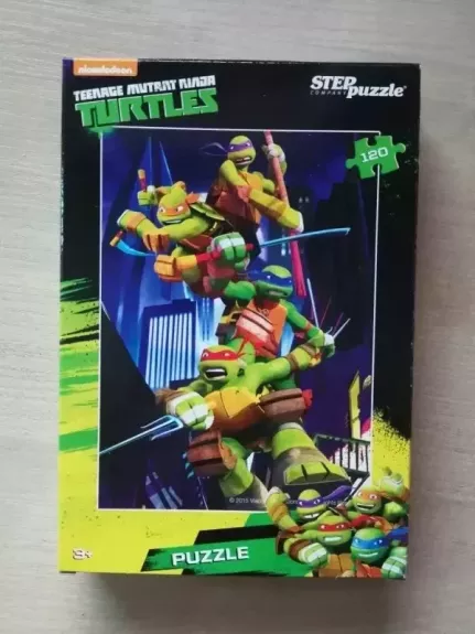 Dėlionė Puzzle 120 "Vėžliukai nindzės" /6/ 120 Puzzle Teenage Mutant Ninja Turtles - , stalo žaidimas