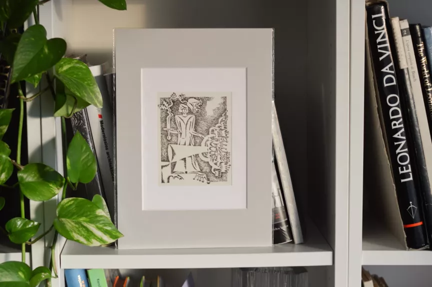 Rimtas Tarabilda Slenksnis pasportuota grafikos reprodukcija