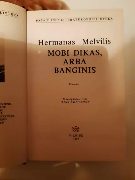 Mobi Dikas, arba Banginis - Hermanas Melvilis, knyga