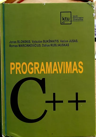 Programavimas C++ - Dalius Rubliauskas, knyga