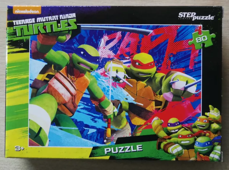 Dėlionė Puzzle 120 "Vėžliukai nindzės" /6/ 120 Puzzle Teenage Mutant Ninja Turtles