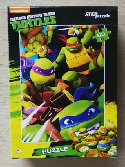 Dėlionė Puzzle 120 "Vėžliukai nindzės" /1/ 120 Puzzle Teenage Mutant Ninja Turtles