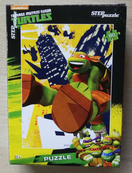 Dėlionė Puzzle 120 "Vėžliukai nindzės" /2/ 120 Puzzle Teenage Mutant Ninja Turtles