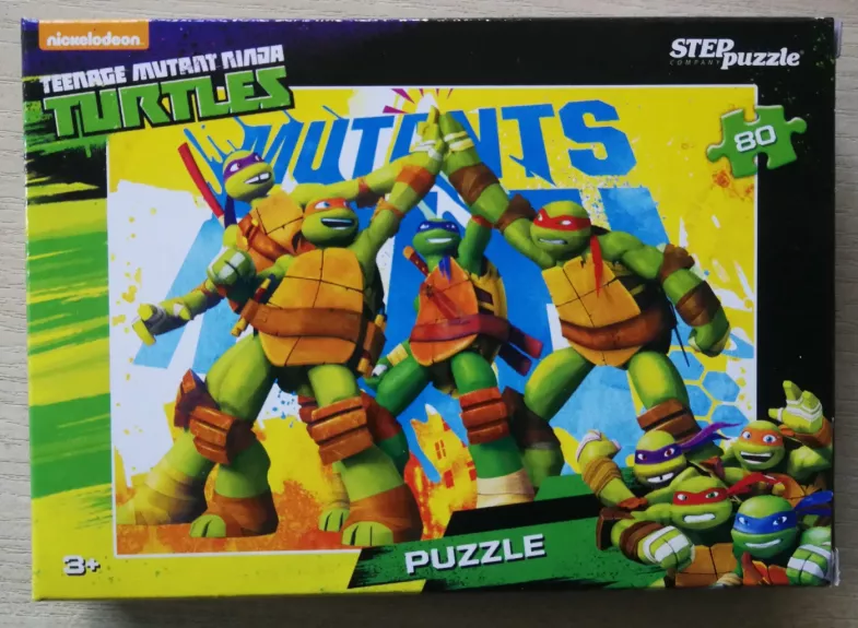 Dėlionė Puzzle 120 "Vėžliukai nindzės" /7/ 120 Puzzle Teenage Mutant Ninja Turtles