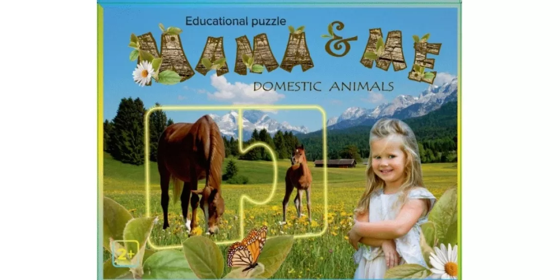 "Mama & me, Domestic animals", 2+ - , stalo žaidimas 1