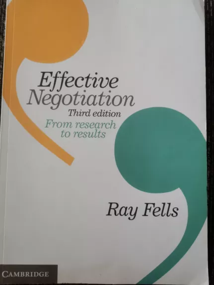 effective negotiation third edition - Ray Fells, knyga