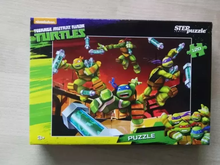 Dėlionė Puzzle 120 "Vėžliukai nindzės" /5/ 120 Puzzle Teenage Mutant Ninja Turtles