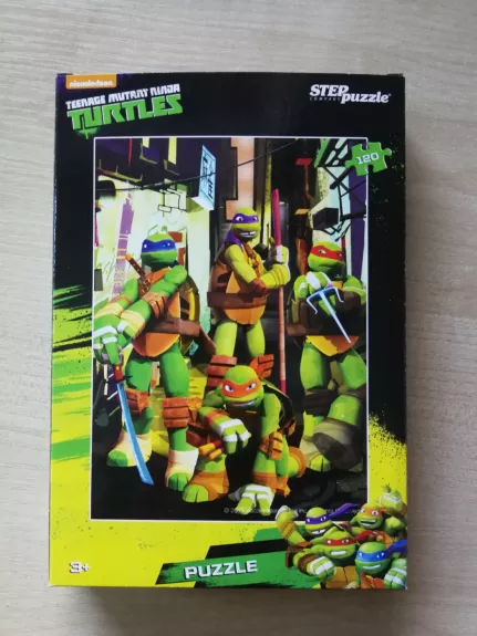 Dėlionė Puzzle 120 "Vėžliukai nindzės" /3/ 120 Puzzle Teenage Mutant Ninja Turtles
