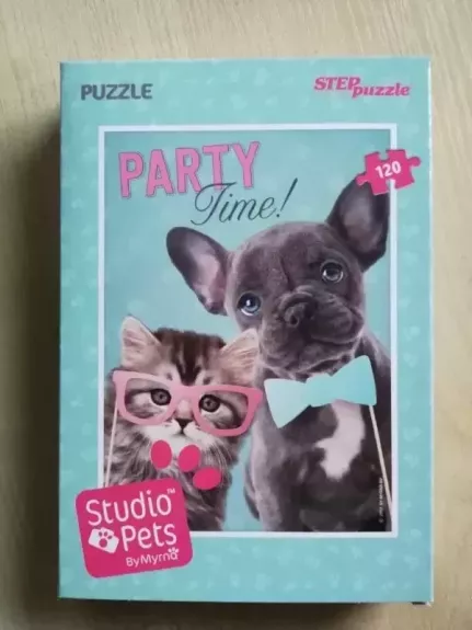 Dėlionė Puzzle 120 "Studio Pets. Vakarėlis" /5/ 120 Puzzle Studio Pets by Mirna Party time! - , stalo žaidimas