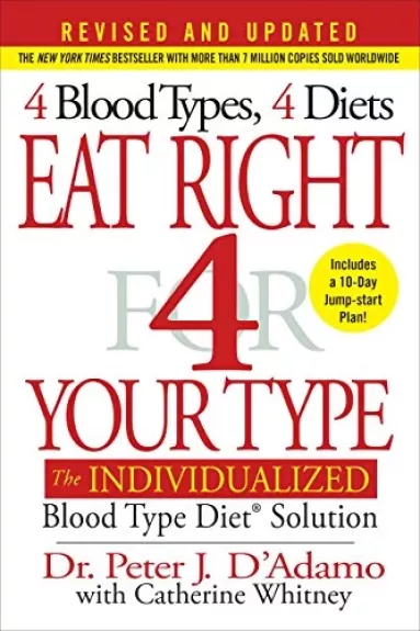 Eat right for your type (Revised and updated): The individualized blood type diet solution - Peter Dadamo, knyga