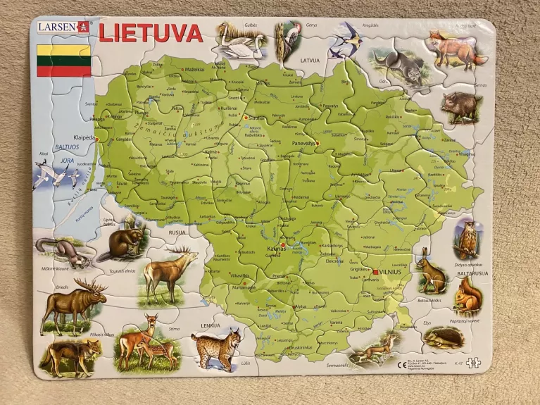 dėlionė Lietuva
