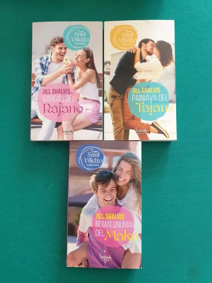 „Saut Vilidžo vienišės“ romanai: Vargas dėl Rajeno; Painiava dėl Tajaus; Nemalonumai dėl Mako.