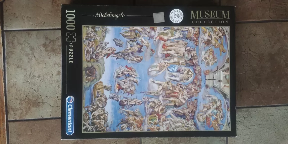 Clementoni puzlė, 1000 detalių, Michelangelo, Museum collection - , stalo žaidimas