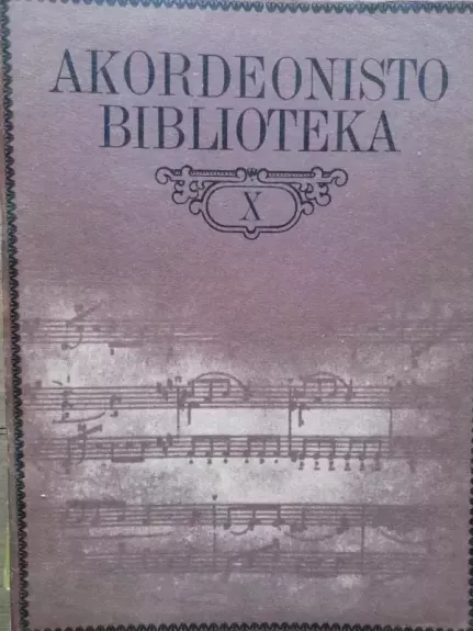 Akordeonisto biblioteka X - Eduardas Gabnys, knyga