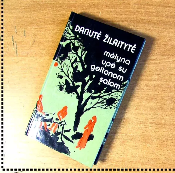 Mėlyna upė su geltonom salom