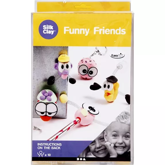 Šilkinio modelino rinkinys “Funny friends”, 3+ - , stalo žaidimas 1