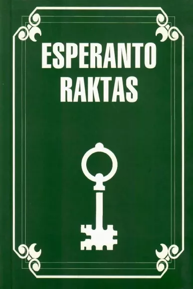 Esperanto raktas - Antanas Poška, knyga