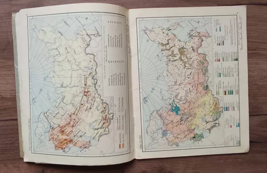 TSR geografijos atlasas  VII - VIII klasei - Autorių grupė, knyga 1