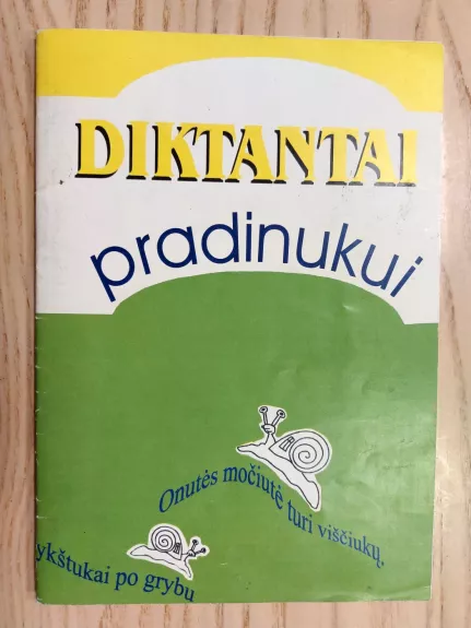 Diktantai pradinukui - N. Levickienė, knyga 1