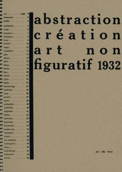 Abstraction Creation Art Non Figuratif 1932