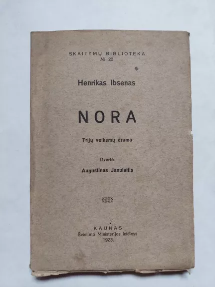 Nora - Henrikas Ibsenas, knyga 1