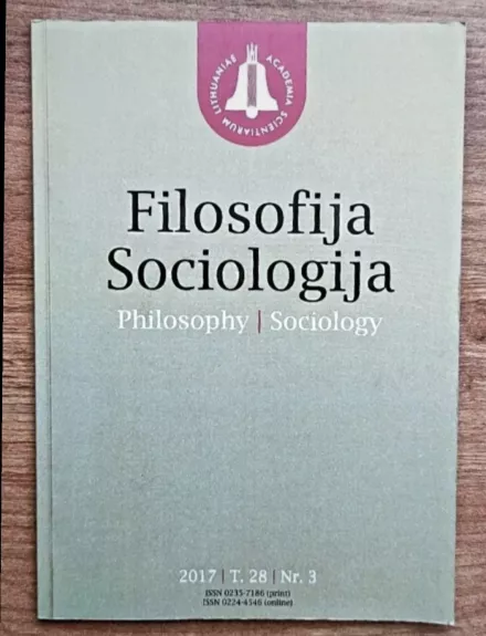 Filosofija. Sociologija 2017 m. NR 3