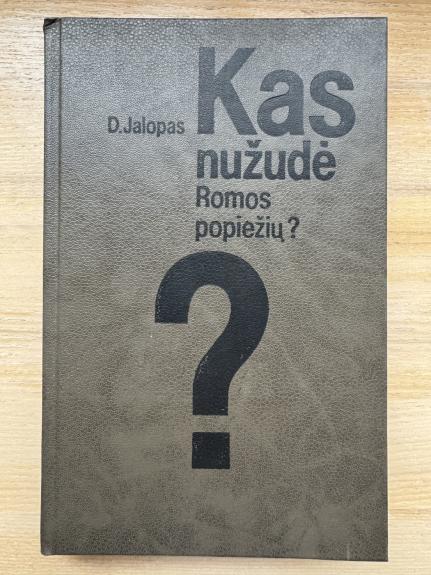Kas nužudė Romos popiežių?