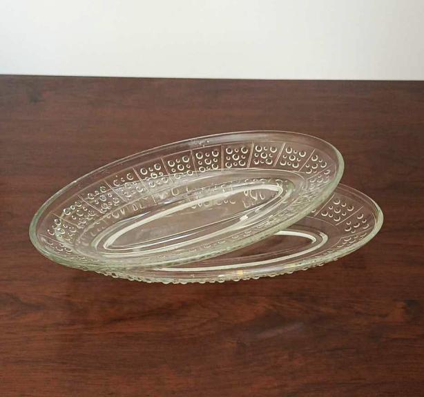 Stiklinės lėkštės (silkinės) 2vnt. - , namai ir interjeras 1