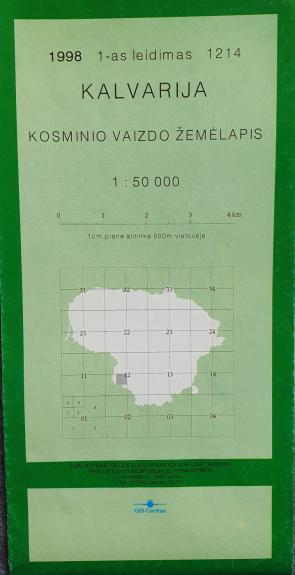 Kalvarija. Kosminio vaizdo žemėlapis
