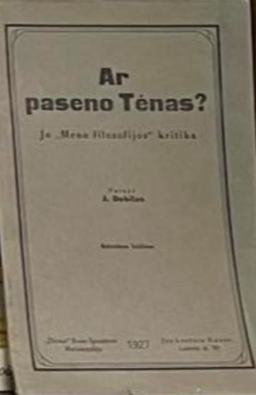 Ar paseno Tenas?