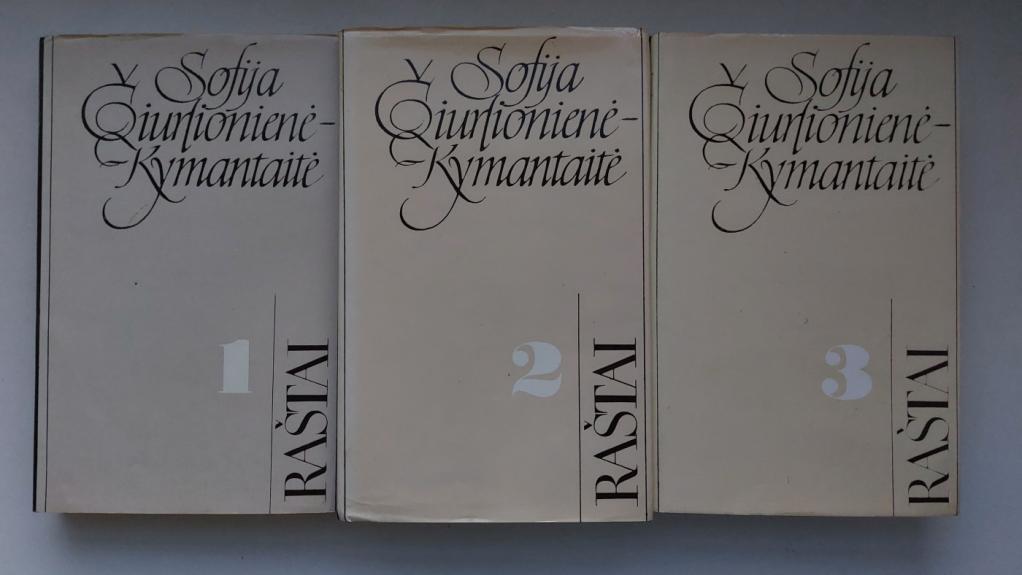 Sofija Čiurlionienė-Kymantaitė Raštai,1987 m,3 tomai - Autorių Kolektyvas, knyga