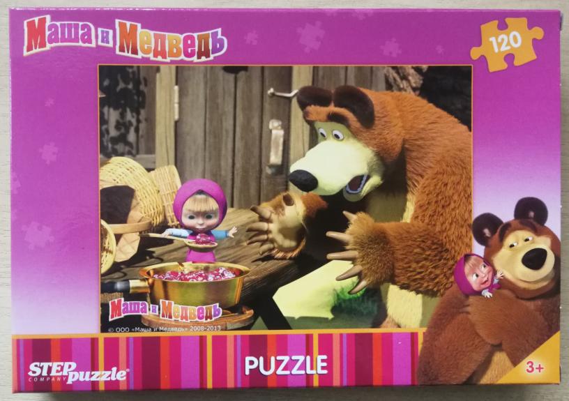 Dėlionė Puzzle 120 "Maša ir Meška" /1/ 120 Puzzle Masha and the Bear