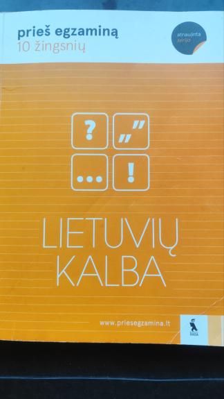 prieš egzaminą 10 žingsnių LIETUVIŲ KALBA - Violeta Dumčiuvienė, Danutė  Visockienė, Nijolė  Globienė, Vilma  Dulevičienė, knyga