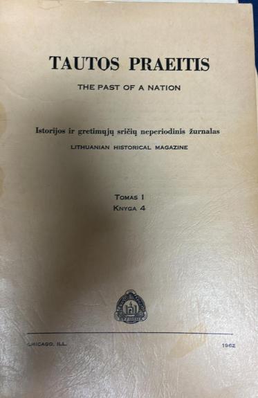 Tautos praeitis. The past of a nation. Tomas I. Knyga 4