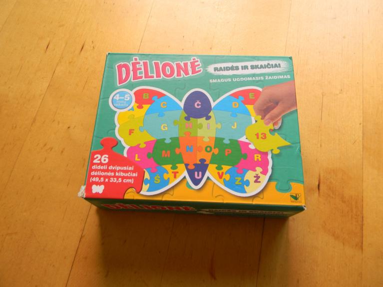 raidziu ir skaiciu puzle