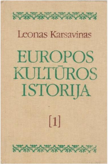 Europos kultūros istorija (3 knygos)