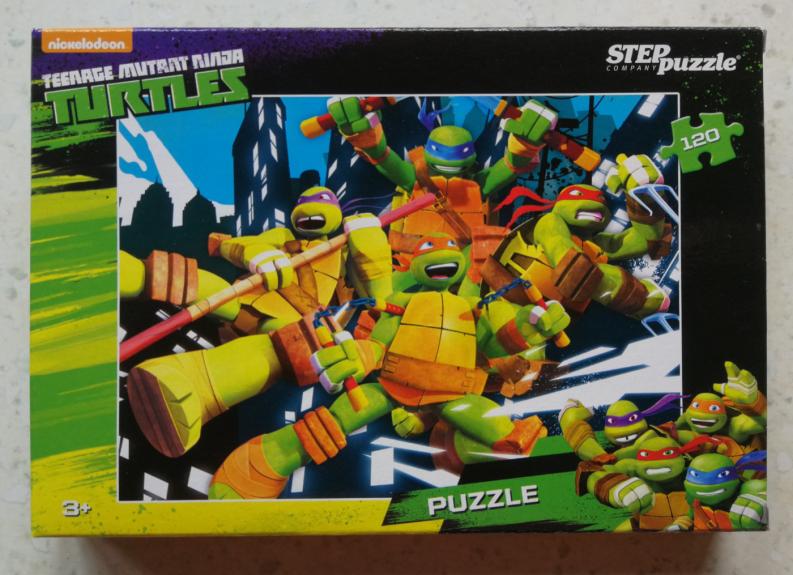Dėlionė Puzzle 120 "Vėžliukai nindzės" /7/ 120 Puzzle Teenage Mutant Ninja Turtles - , stalo žaidimas