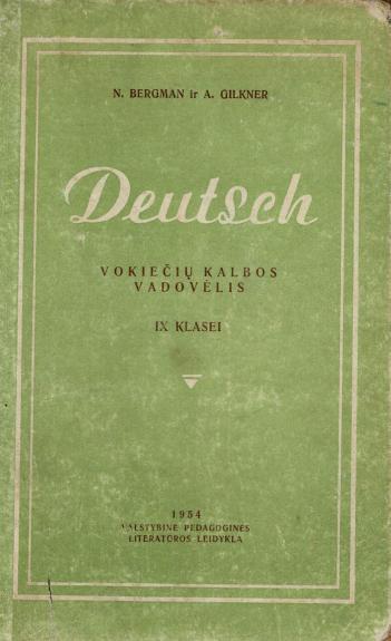 Deutsch Vokiečių kalbos vadovėlis IX klasei