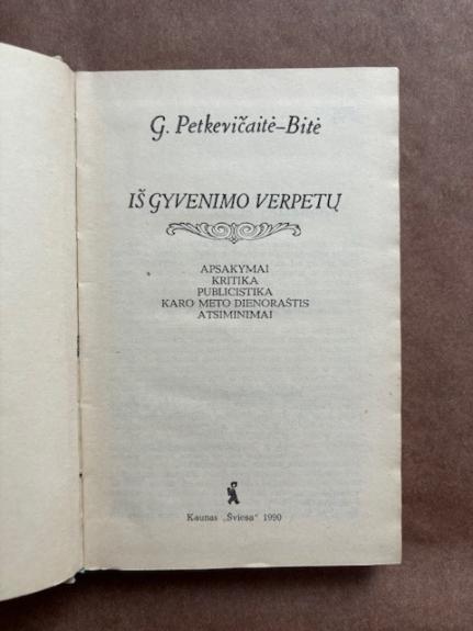 Iš gyvenimo verpetų